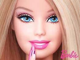 barbie with lipstick
