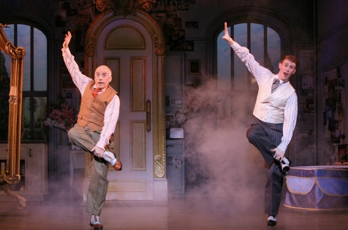 (L to R) Richard Vida and Mark Ledbetter in The Drowsy Chaperone, a witty love letter to the madcap musicals of the 1920s with music and lyrics by Lisa Lambert and Greg Morrison and book by Bob Martin and Don McKellar. Directed and choreographed by Casey Nicholaw, The Drowsy Chaperone is presented in a limited engagement July 8 - 20, 2008 (opening on July 9), at the Center Theatre Group/Ahmanson Theatre (135 N. Grand Ave. in Los Angeles). For tickets and information, call (213) 628-2772 or go to www.CenterTheatreGroup.org. Photo by Joan Marcus Press contact: CTG Press (213) 972-7376
